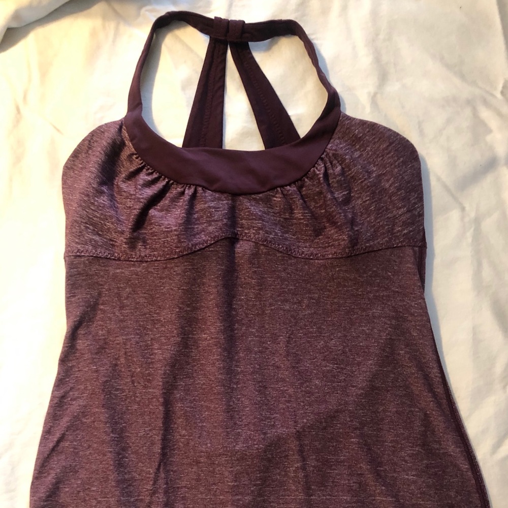 Lululemon Maroon Heather Tank